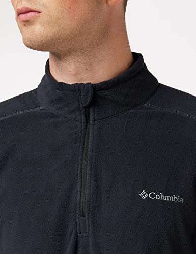 Columbia Klamath Range II Half Zip, Forro polar con media cremallera Hombre, Negro (BLACK), XL