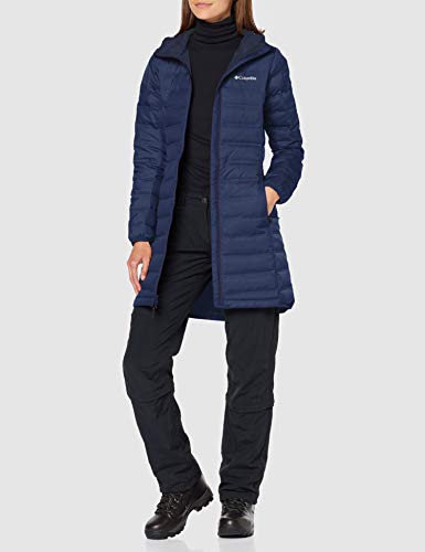 Columbia Lake 22 Down Long Hooded , Chaqueta de plumas larga con capucha Mujer, Azul (Nocturnal), S