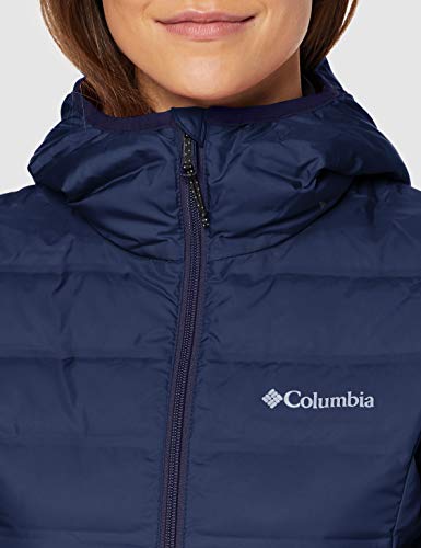 Columbia Lake 22 Down Long Hooded , Chaqueta de plumas larga con capucha Mujer, Azul (Nocturnal), S