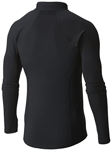 Columbia Midweight Stretch Long Sleeve Half Zip Camiseta térmica de Manga Larga, Hombre, Black, L