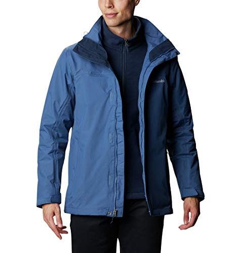 Columbia Mission Air Interchange Chaqueta 3 En 1 con Capucha, Hombre, Night Tide, Collegiate Navy, L