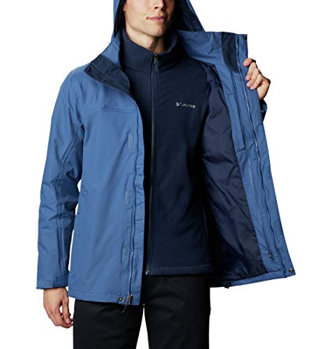 Columbia Mission Air Interchange Chaqueta 3 En 1 con Capucha, Hombre, Night Tide, Collegiate Navy, L