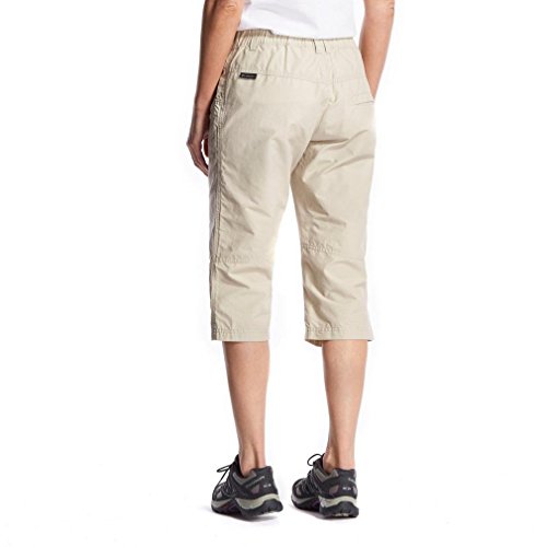 Columbia Pantalón capri para mujer, Beige (Fossil), ES 46 (UK 14)