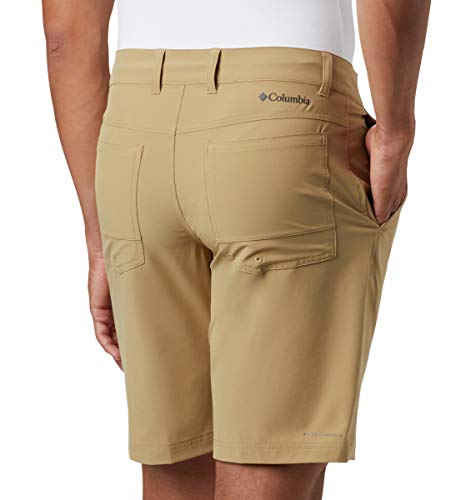 Columbia Pantalón Corto híbrido Trek para Hombre, Hombre, 1714031, Crouton, 36x8