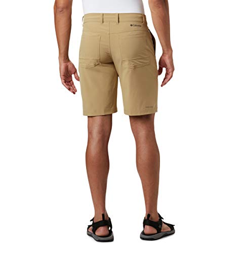 Columbia Pantalón Corto híbrido Trek para Hombre, Hombre, 1714031, Crouton, 36x8