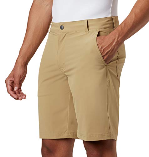 Columbia Pantalón Corto híbrido Trek para Hombre, Hombre, 1714031, Crouton, 36x8