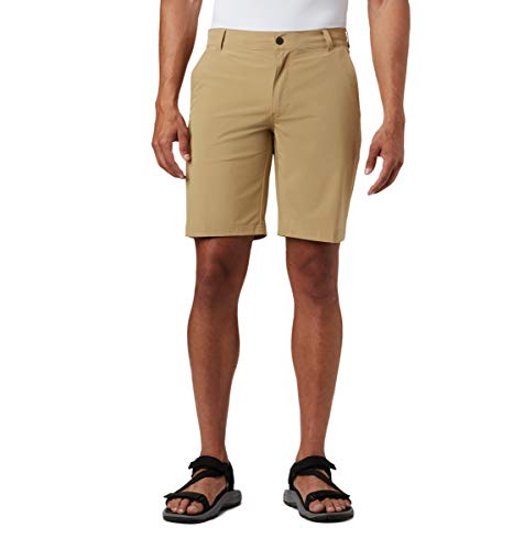 Columbia Pantalón Corto híbrido Trek para Hombre, Hombre, 1714031, Crouton, 36x8