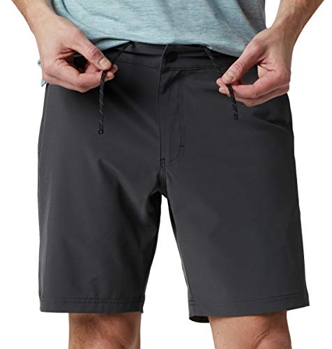 Columbia Pantalón Corto híbrido Trek para Hombre, Hombre, Pantalones Cortos de Senderismo, 1714031, tiburón, 40x8