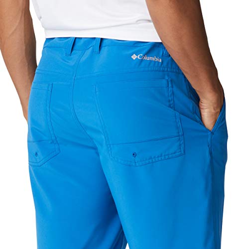 Columbia Pantalón Corto híbrido Trek para Hombre, Hombre, Pantalones Cortos híbridos, 171403, Índigo Brillante, 34x10