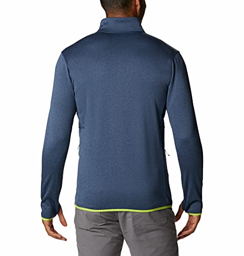 Columbia Park View Fleece Full Zip, Forro polar con media cremallera Hombre, Azul (Collegiate Navy Heather), L