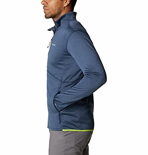 Columbia Park View Fleece Full Zip, Forro polar con media cremallera Hombre, Azul (Collegiate Navy Heather), L