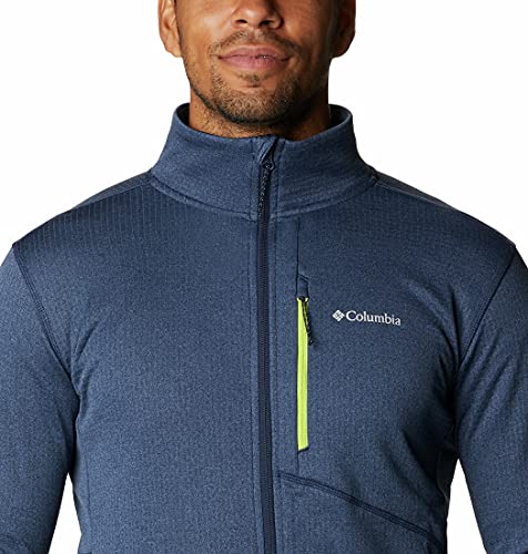 Columbia Park View Fleece Full Zip, Forro polar con media cremallera Hombre, Azul (Collegiate Navy Heather), L