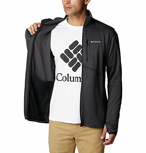 Columbia Park View Fleece Full Zip, Forro polar con media cremallera Hombre, Negro (black heather), XL