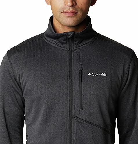 Columbia Park View Fleece Full Zip, Forro polar con media cremallera Hombre, Negro (black heather), XL