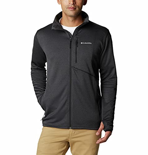 Columbia Park View Fleece Full Zip, Forro polar con media cremallera Hombre, Negro (black heather), XL