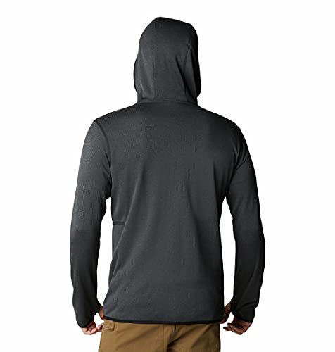 Columbia Park View Fleece Full Zip Hoodie, Forro polar con capucha y cremallera Hombre, Negro (black heather), M