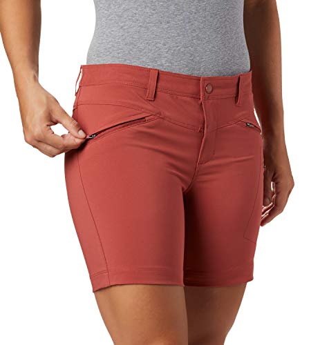 Columbia Peak To Point Pantalón Corto De Senderismo, Mujer, Rojo (Dusty Crimson), W12/L6