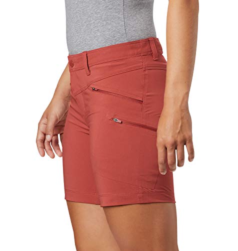 Columbia Peak To Point Pantalón Corto De Senderismo, Mujer, Rojo (Dusty Crimson), W12/L6