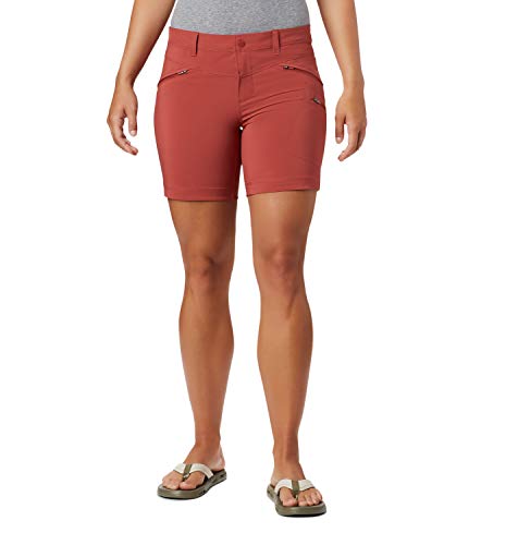 Columbia Peak To Point Pantalón Corto De Senderismo, Mujer, Rojo (Dusty Crimson), W12/L6