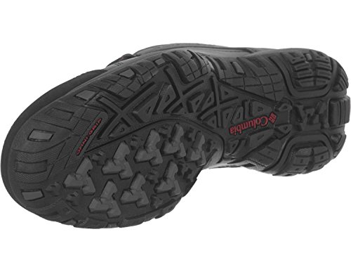 Columbia Peakfreak Venture Waterproof Zapatos impermeables para Hombre, Negro (Black, Vintage Red), 41.5 EU