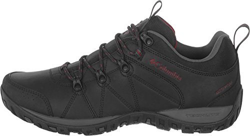 Columbia Peakfreak Venture Waterproof Zapatos impermeables para Hombre, Negro (Black, Vintage Red), 41.5 EU