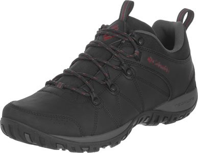 Columbia Peakfreak Venture Waterproof Zapatos impermeables para Hombre, Negro (Black, Vintage Red), 42 EU