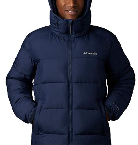 Columbia Pike Lake, Chaqueta forrada con capucha, Hombre, Azul oscuro(Nocturnal), Talla XXL