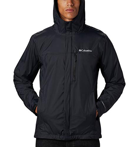 Columbia Pouring Adventure II , Chaqueta impermeable Hombre, Negro (BLACK), L