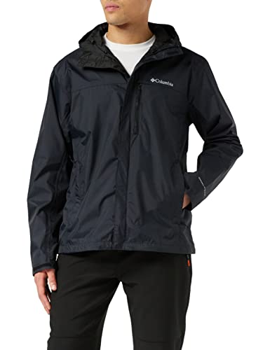 Columbia Pouring Adventure II , Chaqueta impermeable Hombre, Negro (BLACK), L