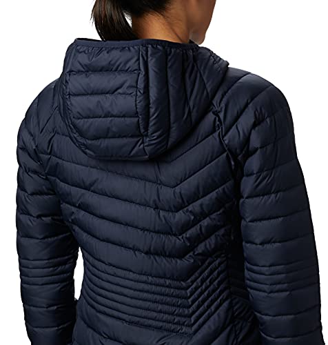 Columbia Powder Lite Mid , Chaqueta larga Mujer, Azul (Dark Nocturnal), S