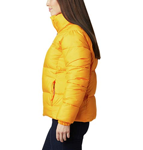 Columbia Puffect Chaqueta para Mujer, Amarillo (Bright Marigold), M