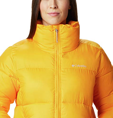 Columbia Puffect Chaqueta para Mujer, Amarillo (Bright Marigold), M