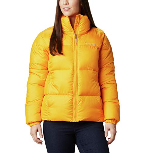 Columbia Puffect Chaqueta para Mujer, Amarillo (Bright Marigold), M