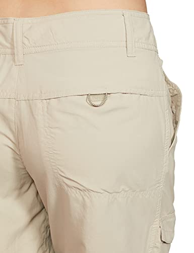 Columbia Short Silver Ridge Cargo Shorts, Mujer, Beige (Fossil), 38 ES (Talla Fabricante: 6)