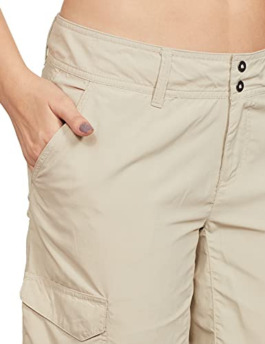 Columbia Short Silver Ridge Cargo Shorts, Mujer, Beige (Fossil), 38 ES (Talla Fabricante: 6)