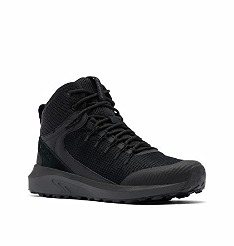 Columbia Trailstorm Mid Impermeable, Zapatillas para Caminar Hombre, Black, Dark Grey, 43 EU