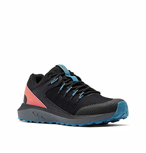 Columbia Trailstorm Waterproof, Zapatillas Mujer, Black Bright Marigold, 42 EU