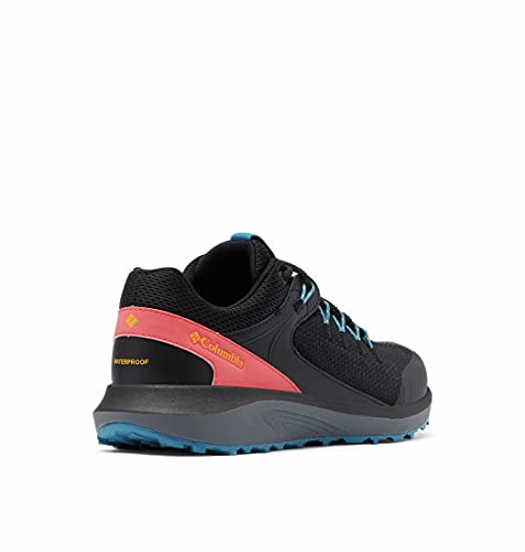 Columbia Trailstorm Waterproof, Zapatillas Mujer, Black Bright Marigold, 42 EU