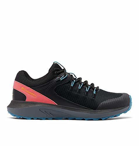 Columbia Trailstorm Waterproof, Zapatillas Mujer, Black Bright Marigold, 42 EU