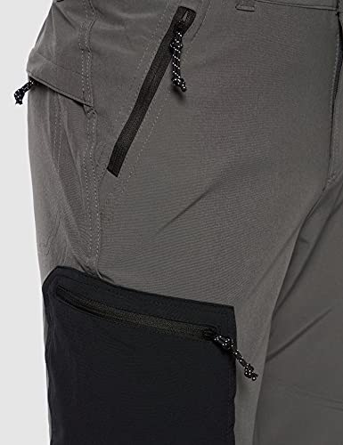 Columbia Triple Canyon S Pantalón Corto con Protección Solar 50, Hombre, Grill, Black, W36/L10