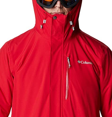 Columbia Winter District Chaqueta De Esquí con Capucha, Hombre, Mountain Red, XL