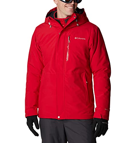 Columbia Winter District Chaqueta De Esquí con Capucha, Hombre, Mountain Red, XL