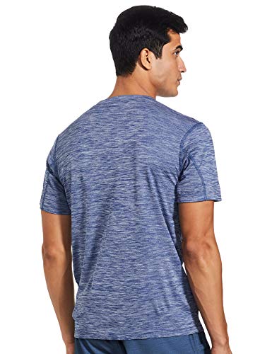 Columbia Zero Rules, Camiseta de manga corta, Hombre, Azul (Carbon Heather), Talla S