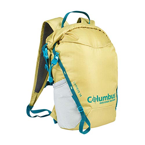 COLUMBUS Mochila Lariste, para Desplazamientos en Moto, Bici, Deportes al Aire Libre o el Día a Día. Capacidad 15 L. Color Verde.