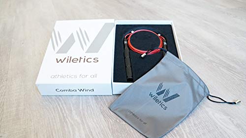 Comba de Velocidad Wind para Fitness y Crossfit, Cable de Recambio Gratis, Auto-Ajustable y Antideslizante