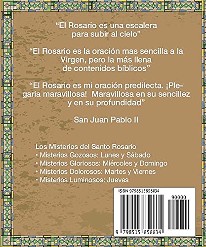 Como Rezar el Rosario Paso a Paso - Guia facil con Cansiones Catholicas Resos en Latin y Ingles: Para Catolicos Que quieren un guia de bolsillo para rezar el rosario