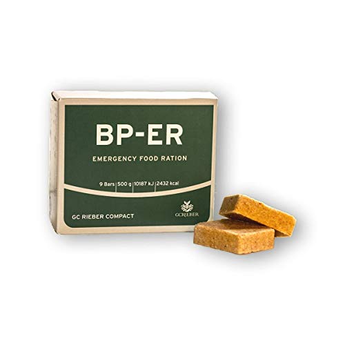 Compact Rieber BP ER Elite Emergency Food Unidad de 500 Gramos Alimentos a Largo Plazo para Exteriores, campamentos, Supervivencia y en situaciones de Crisis (LOT 2020)