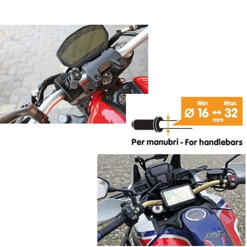 Compatible con Cervelo Funda RÍGIDA Universal para Smartphone + Soporte Fijo para Manillar Motocicleta Bicicletas con DIÁMETRO DE 16 A 32MM