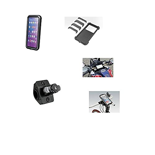 Compatible con Cervelo Funda RÍGIDA Universal para Smartphone + Soporte Fijo para Manillar Motocicleta Bicicletas con DIÁMETRO DE 16 A 32MM