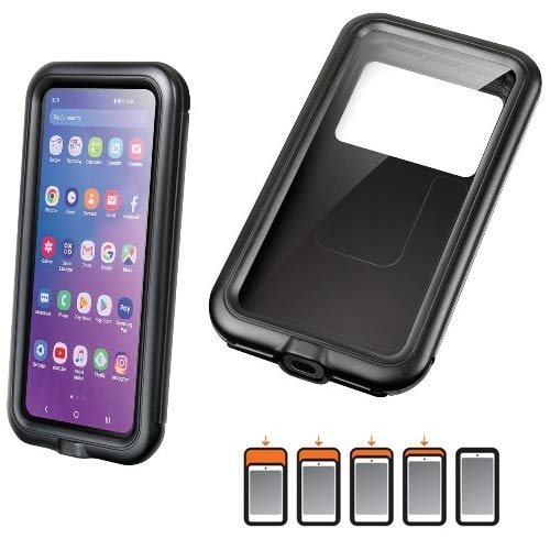 Compatible con Wilier Triestina Funda RÍGIDA Universal para Smartphone + Soporte Fijo para Manillar Motocicleta Bicicletas con DIÁMETRO DE 16 A 32MM